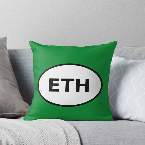 Item preview, Ethiopia ETH International Oval Sticker · Minimalist African Travel Identity designed and sold by The Digital Compass.