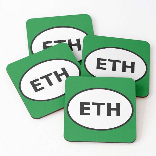 Item preview, Ethiopia ETH International Oval Sticker · Minimalist African Travel Identity designed and sold by The Digital Compass.