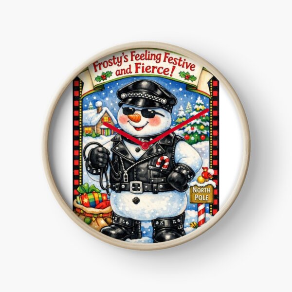 Item preview, Camp Christmas Gang Gay Leather Collection "Frosty's Feeling Fierce" Gay Leather Pride Graphic Design designed and sold by ItsAKinkThing.