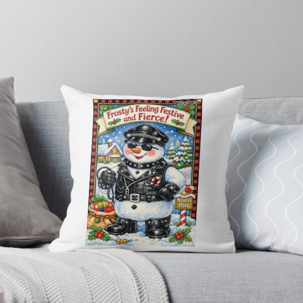 Item preview, Camp Christmas Gang Gay Leather Collection "Frosty's Feeling Fierce" Gay Leather Pride Graphic Design designed and sold by ItsAKinkThing.