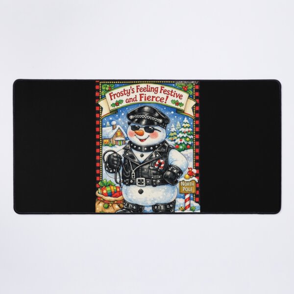 Item preview, Camp Christmas Gang Gay Leather Collection "Frosty's Feeling Fierce" Gay Leather Pride Graphic Design designed and sold by ItsAKinkThing.