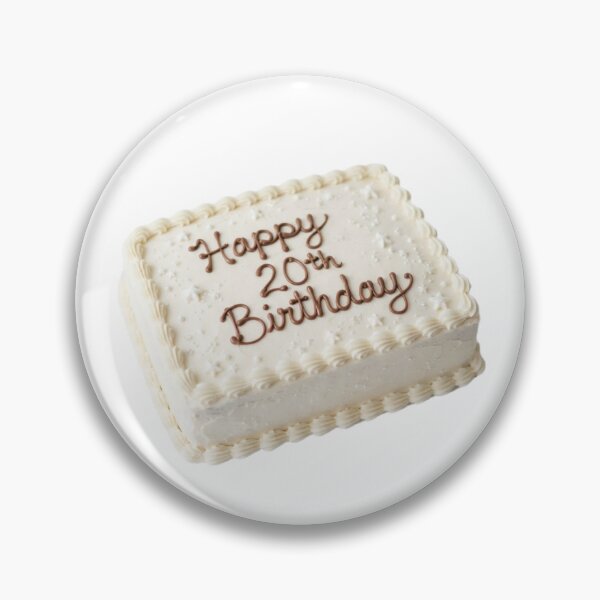 Item preview, Happy 20th birthday 20 cute adorable cake party vanilla white kawaii designed and sold by CheeseBlueprint.