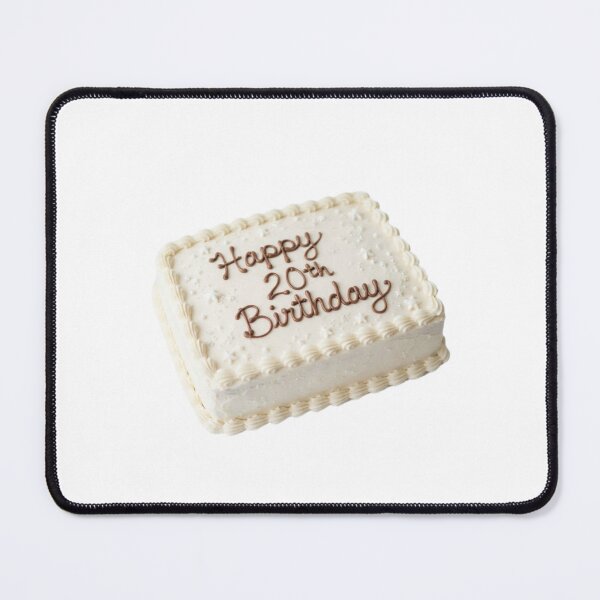 Item preview, Happy 20th birthday 20 cute adorable cake party vanilla white kawaii designed and sold by CheeseBlueprint.