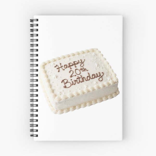 Item preview, Happy 20th birthday 20 cute adorable cake party vanilla white kawaii designed and sold by CheeseBlueprint.