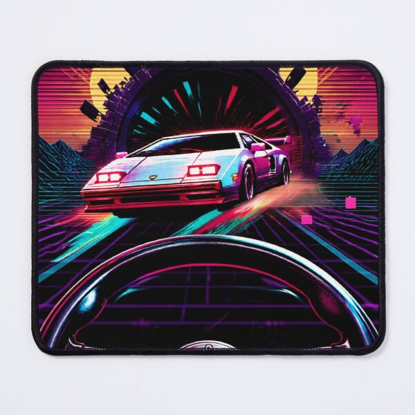 Item preview, Retro Synthwave Cyberpunk Sports Car Drive designed and sold by CUTE ART GALLARY .