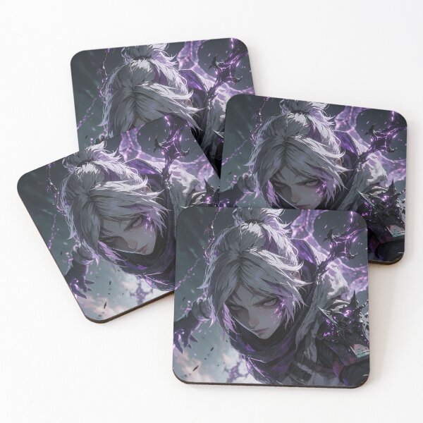 Item preview, Purple Shadow Warrior – Dark Fantasy Anime Style Warrior Art designed and sold by Dyan4.