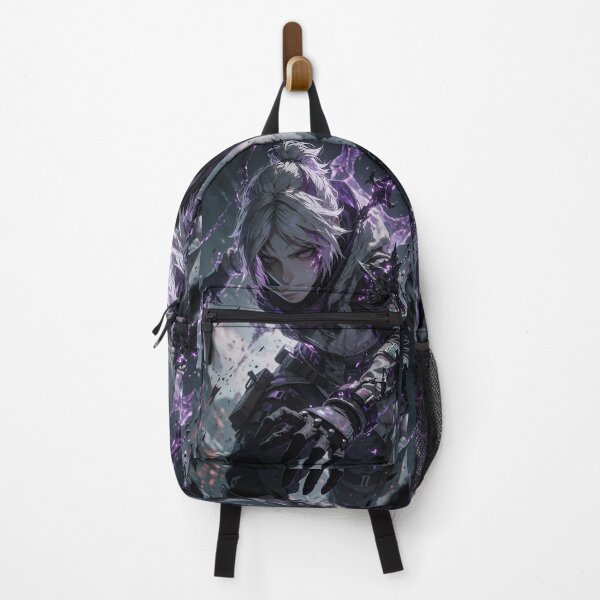 Item preview, Purple Shadow Warrior – Dark Fantasy Anime Style Warrior Art designed and sold by Dyan4.