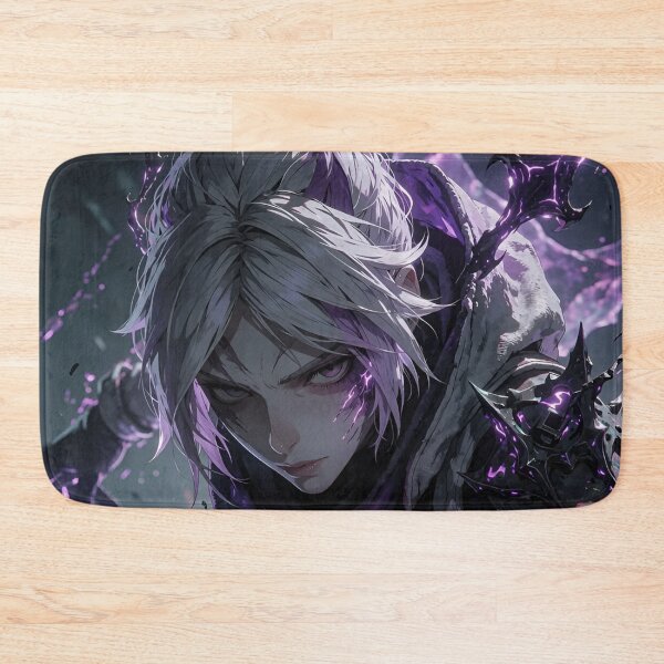 Item preview, Purple Shadow Warrior – Dark Fantasy Anime Style Warrior Art designed and sold by Dyan4.