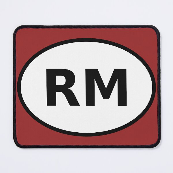 Item preview, Madagascar RM International Oval Sticker · Minimalist African Travel Identity designed and sold by The Digital Compass.