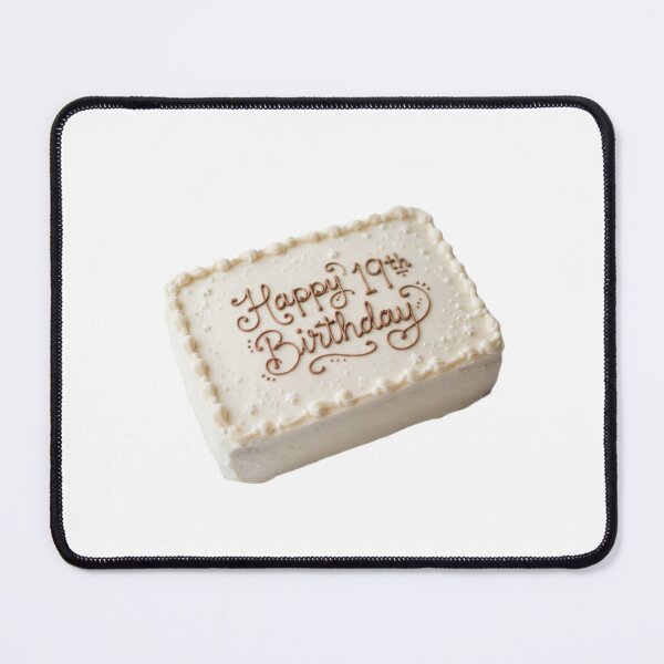 Item preview, Happy 19th birthday 19 cute adorable cake party vanilla white kawaii designed and sold by CheeseBlueprint.