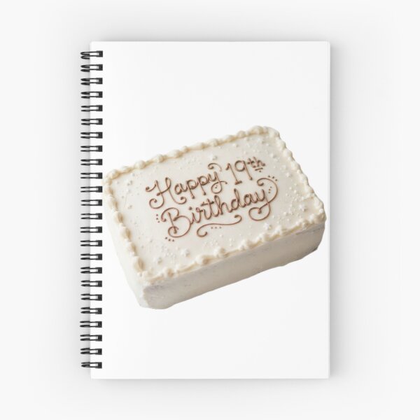 Item preview, Happy 19th birthday 19 cute adorable cake party vanilla white kawaii designed and sold by CheeseBlueprint.