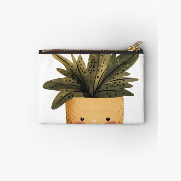 Item preview, Cute Smiling Houseplant – Kawaii Watercolor Potted Plant designed and sold by meghnad.