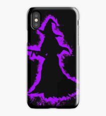 Evil halloween purple and black silhouette iPhone Case