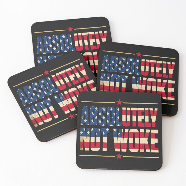 Item preview, Absolutely Not Woke Anti Woke Cancel Culture USA Flag designed and sold by KaithyMaestas.