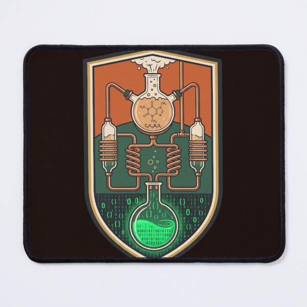 Item preview, Caffeine To Code Converter Station Technical Schematic Emblem designed and sold by TechNexusPrints.
