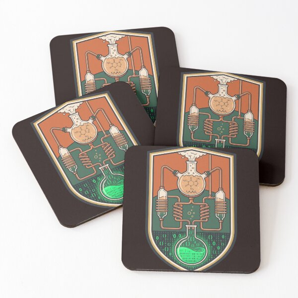Item preview, Caffeine To Code Converter Station Technical Schematic Emblem designed and sold by TechNexusPrints.