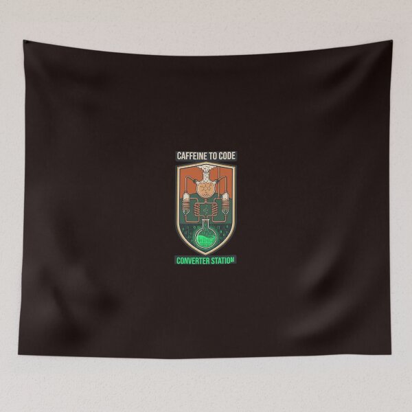Item preview, Caffeine To Code Converter Station Technical Schematic Emblem designed and sold by TechNexusPrints.