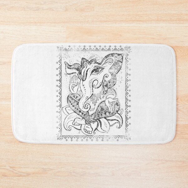 Item preview, Lord Ganesha Detailed Paisley Line Art Graphic designed and sold by The secret storage room.