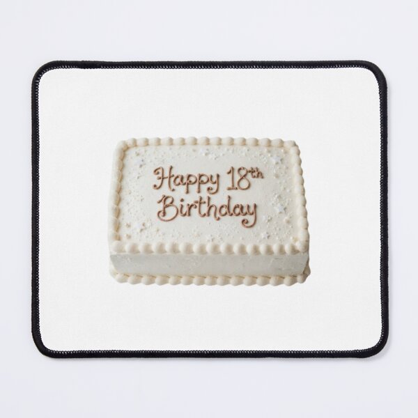 Item preview, Happy 18th birthday 18 cute adorable cake party vanilla white kawaii designed and sold by CheeseBlueprint.