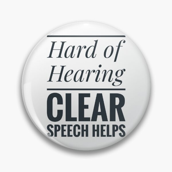 Item preview, Hard of Hearing Communication  Be Deaf Aware designed and sold by Jenny Meehan Art Prints and Patterns  .