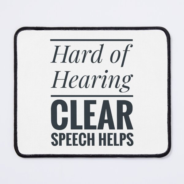 Item preview, Hard of Hearing Communication  Be Deaf Aware designed and sold by Jenny Meehan Art Prints and Patterns  .