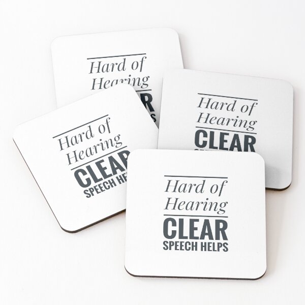 Item preview, Hard of Hearing Communication  Be Deaf Aware designed and sold by Jenny Meehan Art Prints and Patterns  .