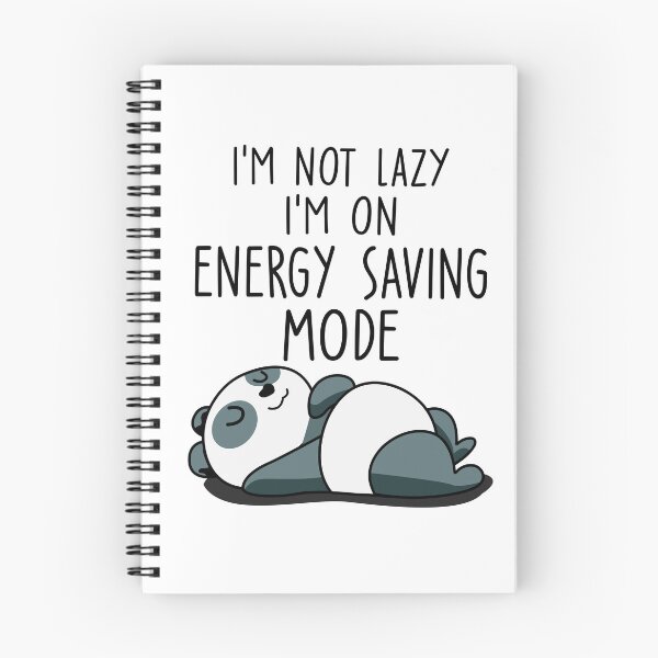 Item preview, I'm Not Lazy Im On Energy Saving Mode Cute Sleeping Panda designed and sold by teeperfect.