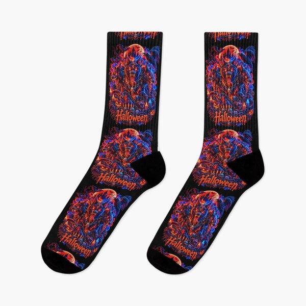 Item preview, Happy Halloween 2026 Three Headed Hellhound Neon Gothic Dark Fantasy designed and sold by QuiteOrbit.