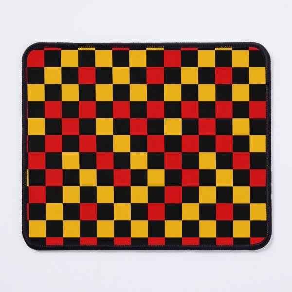 Item preview, Red Yellow and Black Checkered Design   designed and sold by PatternTitan.