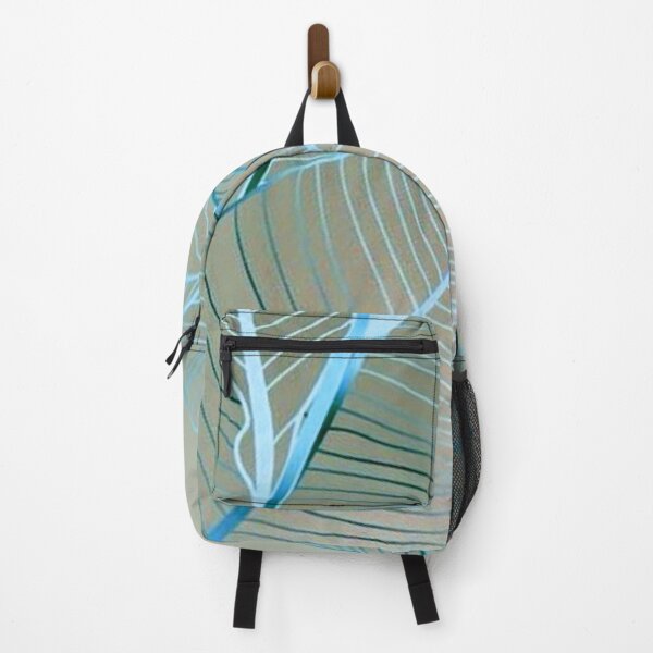 Item preview, Blue Banana Leaves Skeleton Line Art — Modern Cyan Botanical Vector designed and sold by LYAN-STORE.