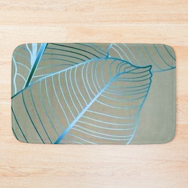 Item preview, Blue Banana Leaves Skeleton Line Art — Modern Cyan Botanical Vector designed and sold by LYAN-STORE.
