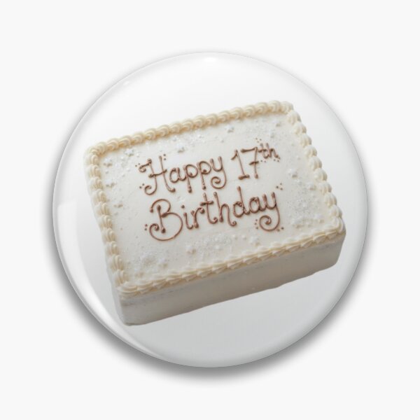 Item preview, Happy 17th birthday 17 cute adorable cake party vanilla white kawaii designed and sold by CheeseBlueprint.