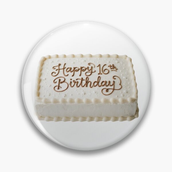 Item preview, Happy 16th birthday 16 cute adorable cake party vanilla white kawaii designed and sold by CheeseBlueprint.