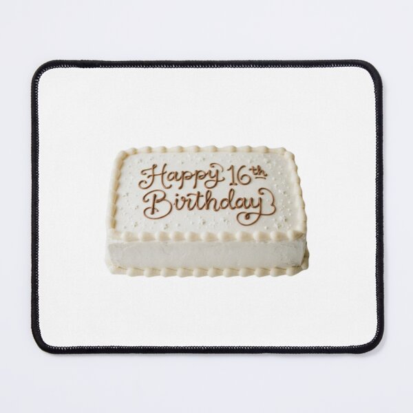 Item preview, Happy 16th birthday 16 cute adorable cake party vanilla white kawaii designed and sold by CheeseBlueprint.