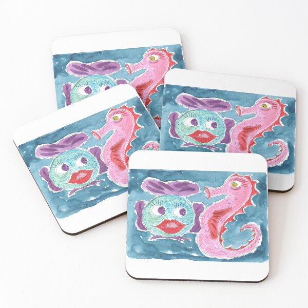 Item preview, Fish & Seahorse designed and sold by Anke‘s Bazaar.