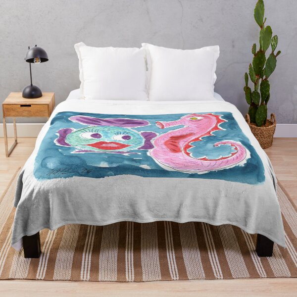 Item preview, Fish & Seahorse designed and sold by Anke‘s Bazaar.