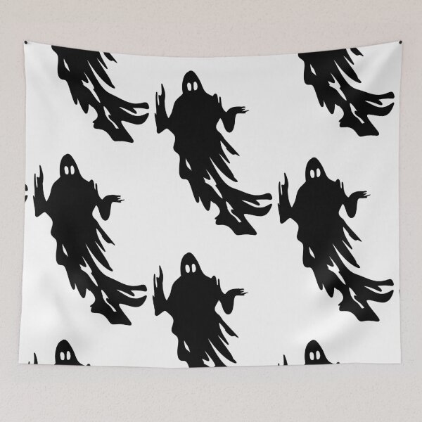 Item preview, Spooky Ghost Silhouette Vector — Creepy Halloween Wraith Graphic designed and sold by LYAN-STORE.