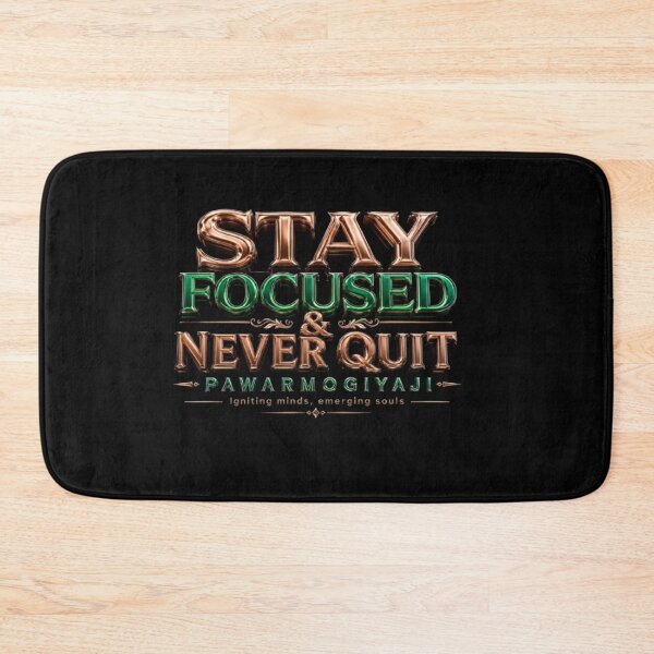 Item preview, ​Stay Focused and Never Quit Motivational Typography designed and sold by Pawar1999.
