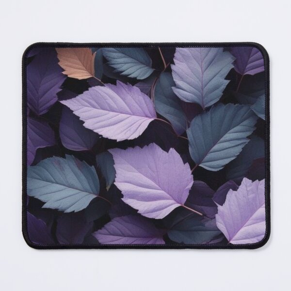 Item preview, Purple and Slate Blue Autumn Leaves Seamless Pattern — Moody Botanical Foliage designed and sold by LYAN-STORE.