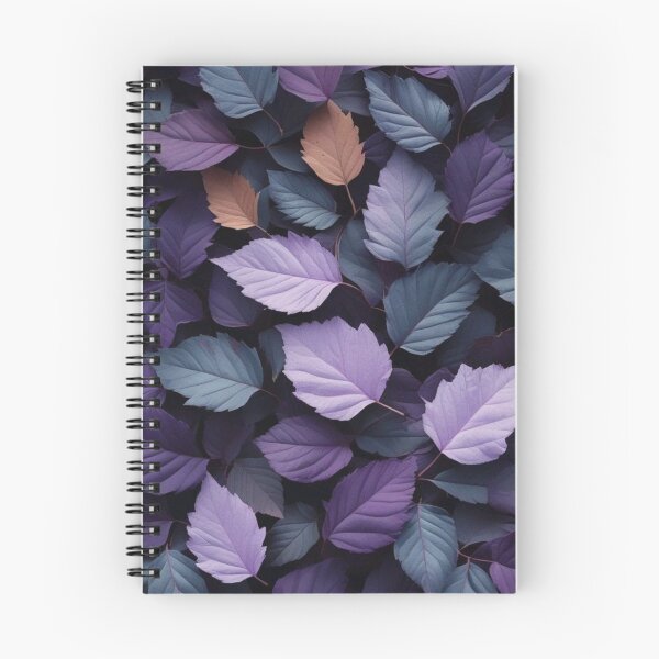 Item preview, Purple and Slate Blue Autumn Leaves Seamless Pattern — Moody Botanical Foliage designed and sold by LYAN-STORE.