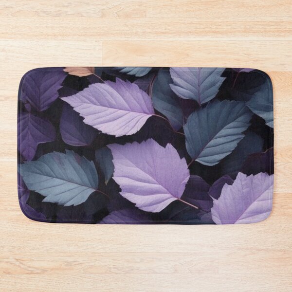 Item preview, Purple and Slate Blue Autumn Leaves Seamless Pattern — Moody Botanical Foliage designed and sold by LYAN-STORE.