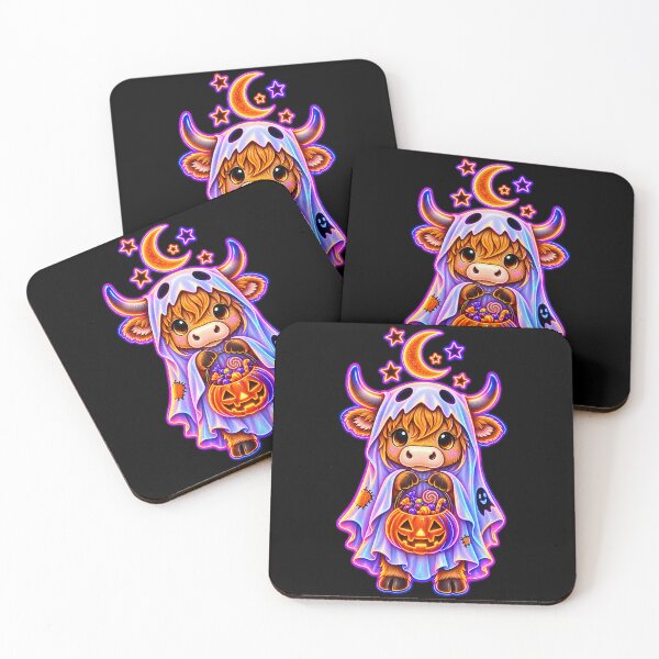Item preview, Cute Halloween Cow Ghost Costume Pumpkin Candy  designed and sold by QuiteOrbit.