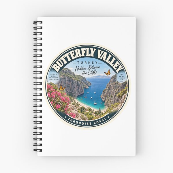 Item preview, Butterfly Valley Turkey Vintage Travel Badge – Turquoise Coast Souvenir designed and sold by DreamPaw Studio.