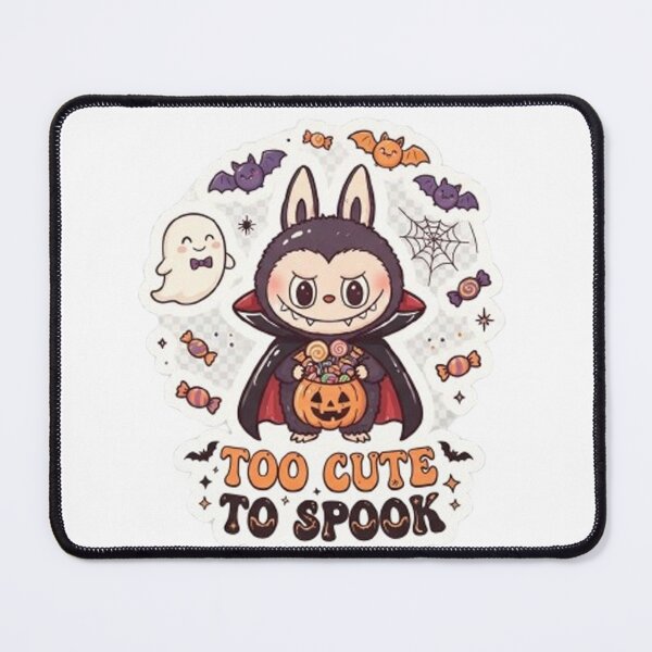 Item preview, Cute Halloween Vampire Bunny Sticker Design – Adorable Character with Pumpkin and Candy designed and sold by CreativeNest Prints.