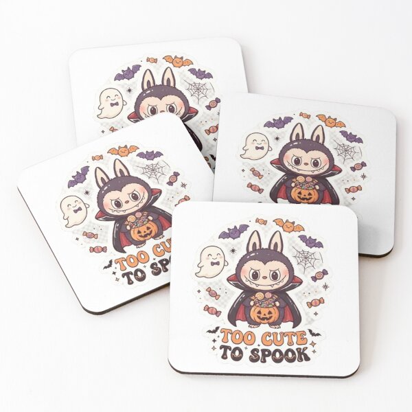 Item preview, Cute Halloween Vampire Bunny Sticker Design – Adorable Character with Pumpkin and Candy designed and sold by CreativeNest Prints.