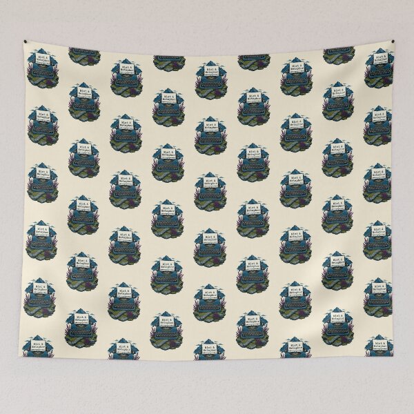 Item preview, The Highland Poet — Vintage Typewriter & Mountain Graphic designed and sold by KAYJAY DESIGNS.