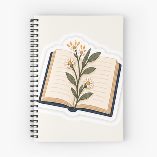 Item preview, Botanical Open Book - Floral Reader Illustration designed and sold by NourtyMK.