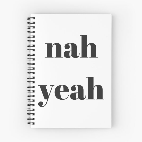 Item preview, Nah Yeah in Black text designed and sold by freedom4life.