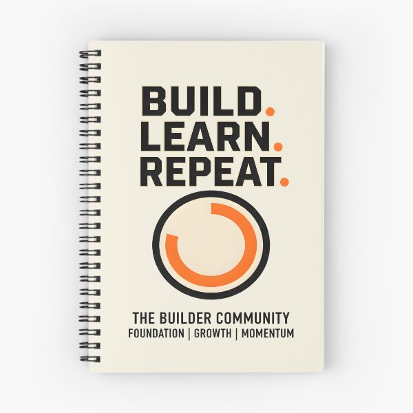 Item preview, Build Learn Repeat Builder Community designed and sold by hutofdesigns.