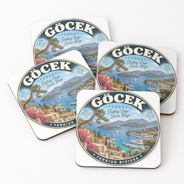Item preview, Gocek Turkey Vintage Travel Badge – Turkish Riviera Sailing Souvenir designed and sold by DreamPaw Studio.